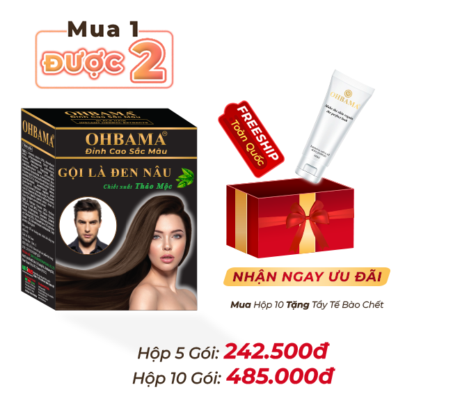 Gội Là Đen Nâu Thảo Mộc OHBAMA