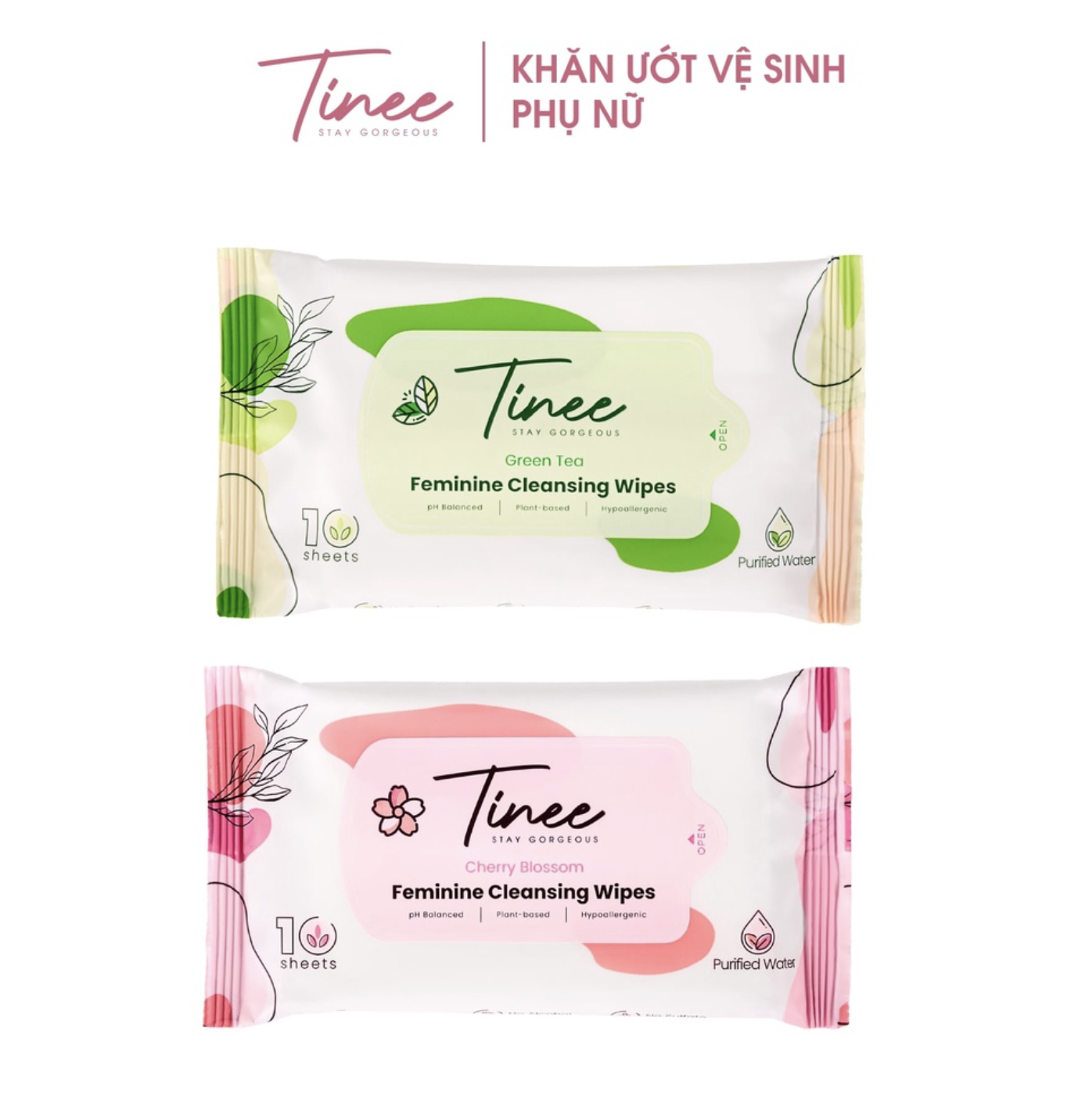Khăn ướt vệ sinh phụ nữ Tinee